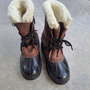 Sorel Boots, leather and rubber men 8